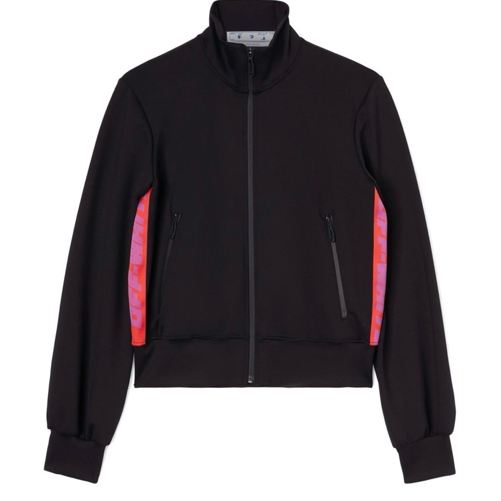 Off White Logo Trim Track Jacket